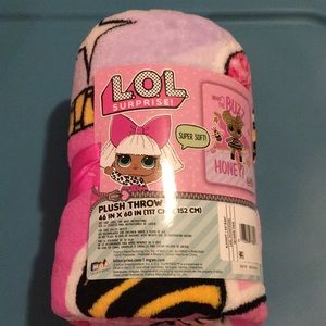 LOL plush throw blanket